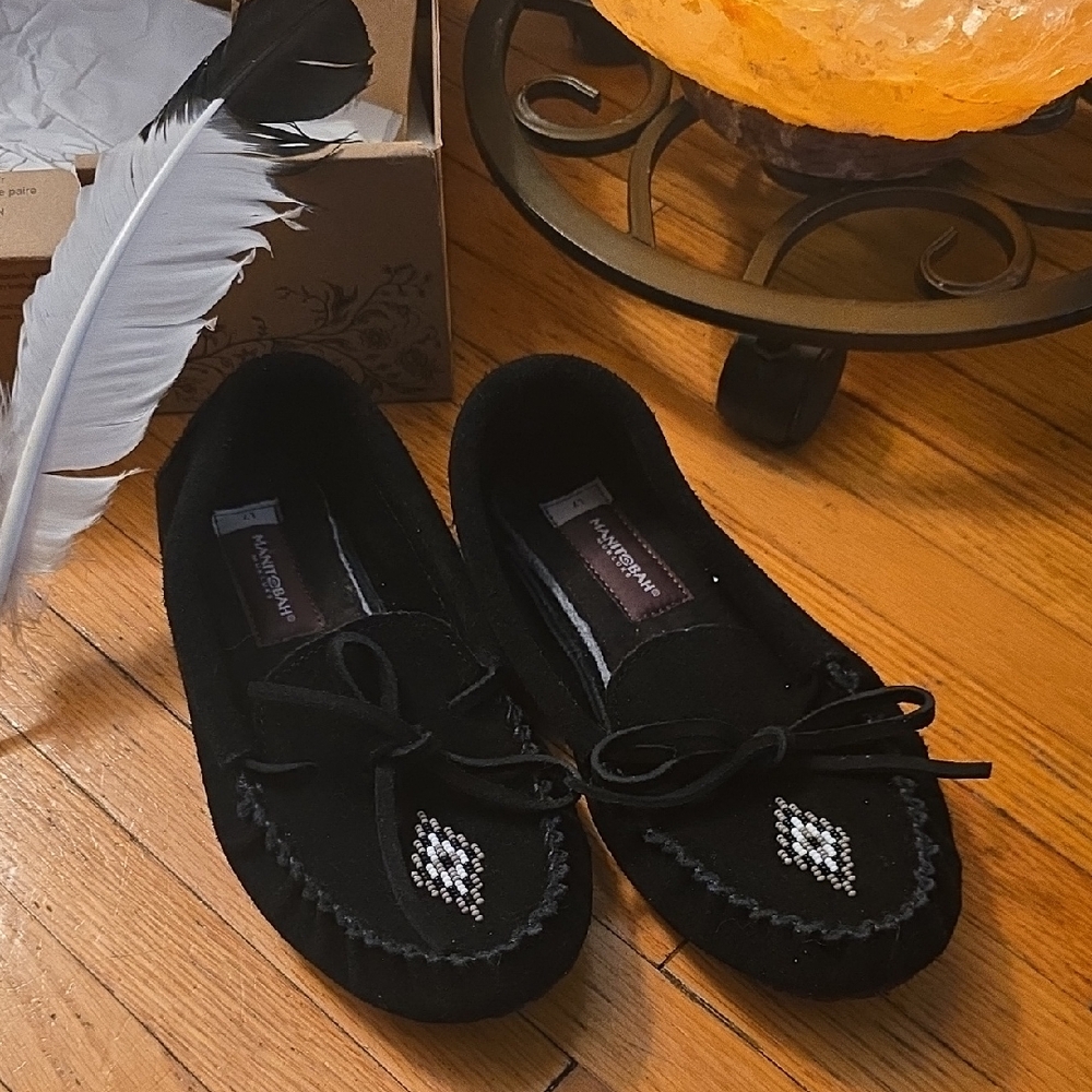 New Leather Moccasins Slippers